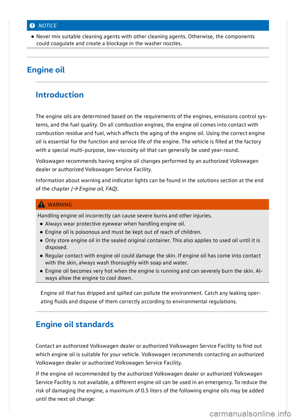 VOLKSWAGEN GOLF MK8 2020  Owners Manual 