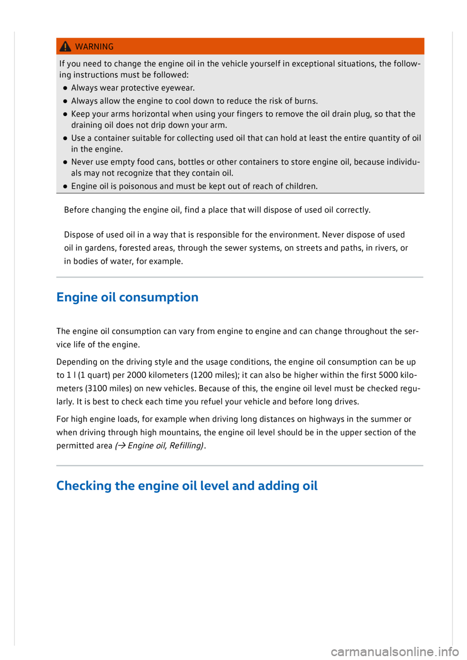 VOLKSWAGEN GOLF MK8 2020  Owners Manual 