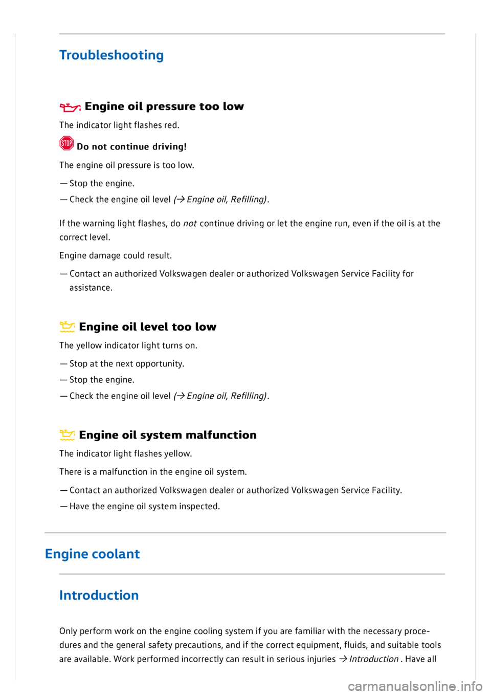 VOLKSWAGEN GOLF MK8 2020  Owners Manual 