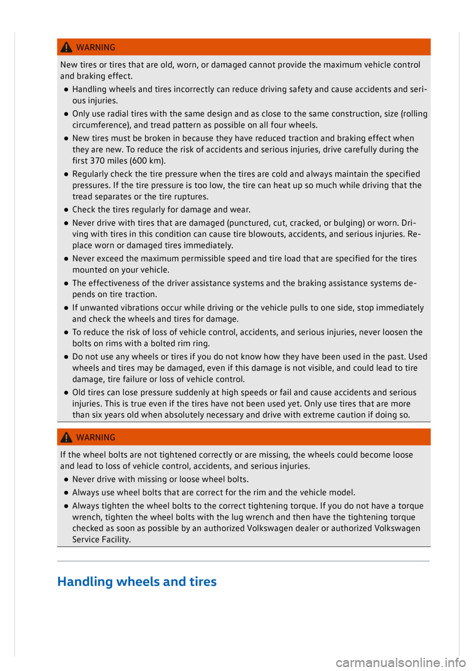 VOLKSWAGEN GOLF MK8 2020  Owners Manual 