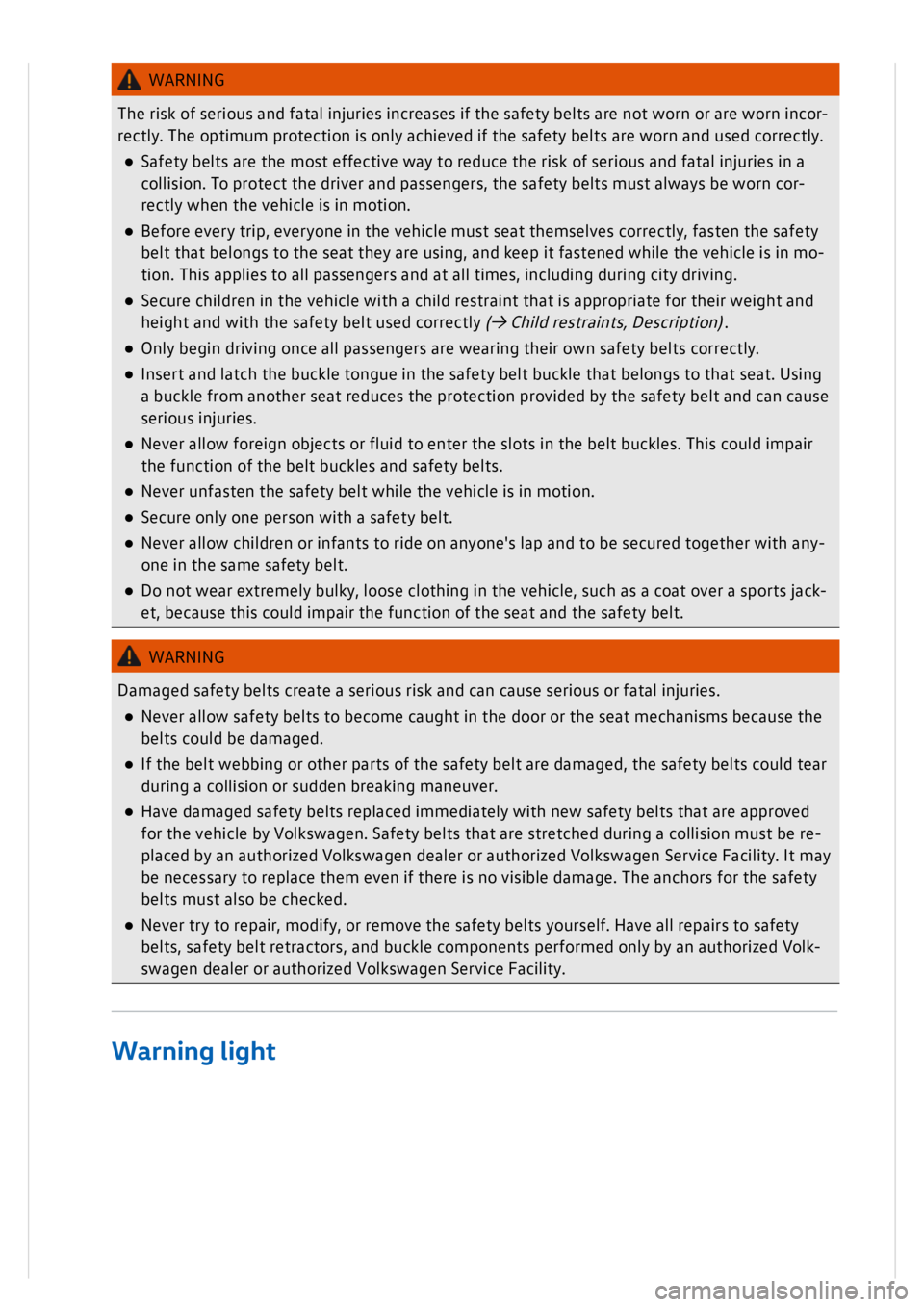 VOLKSWAGEN GOLF MK8 2020  Owners Manual 