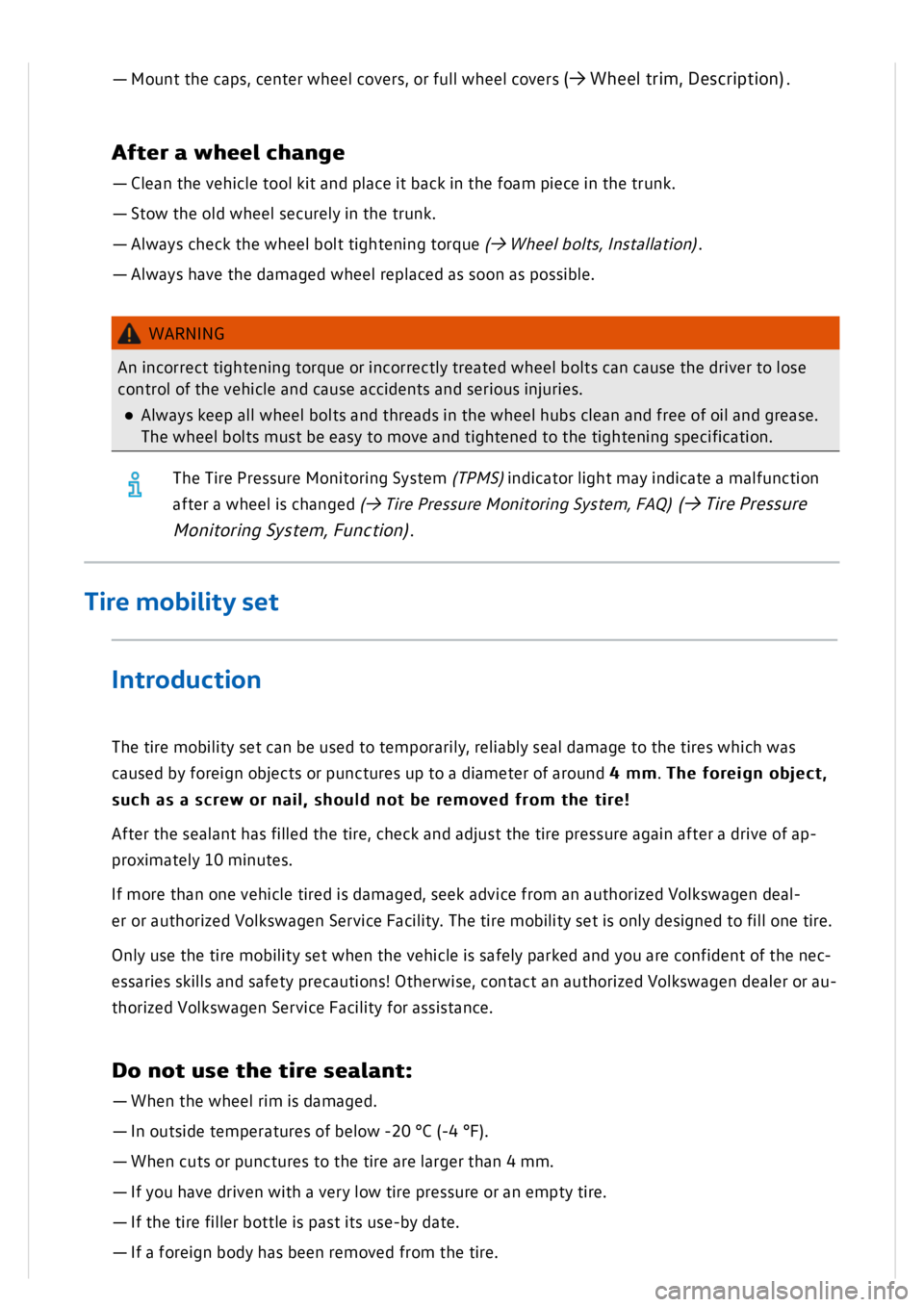 VOLKSWAGEN GOLF MK8 2020  Owners Manual 