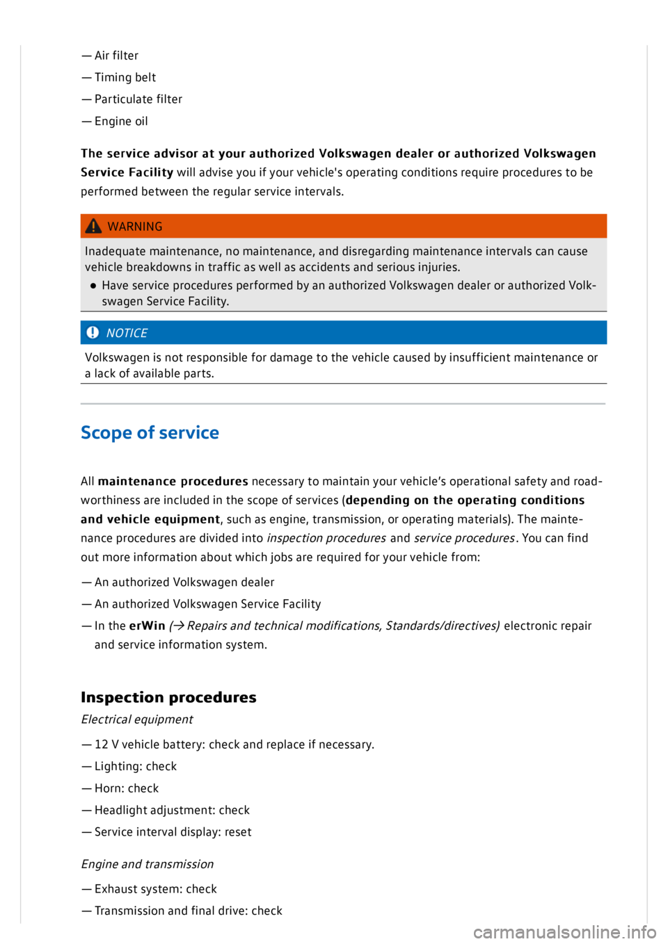 VOLKSWAGEN GOLF MK8 2020  Owners Manual 