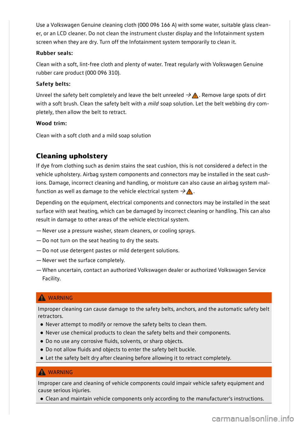 VOLKSWAGEN GOLF MK8 2020  Owners Manual 