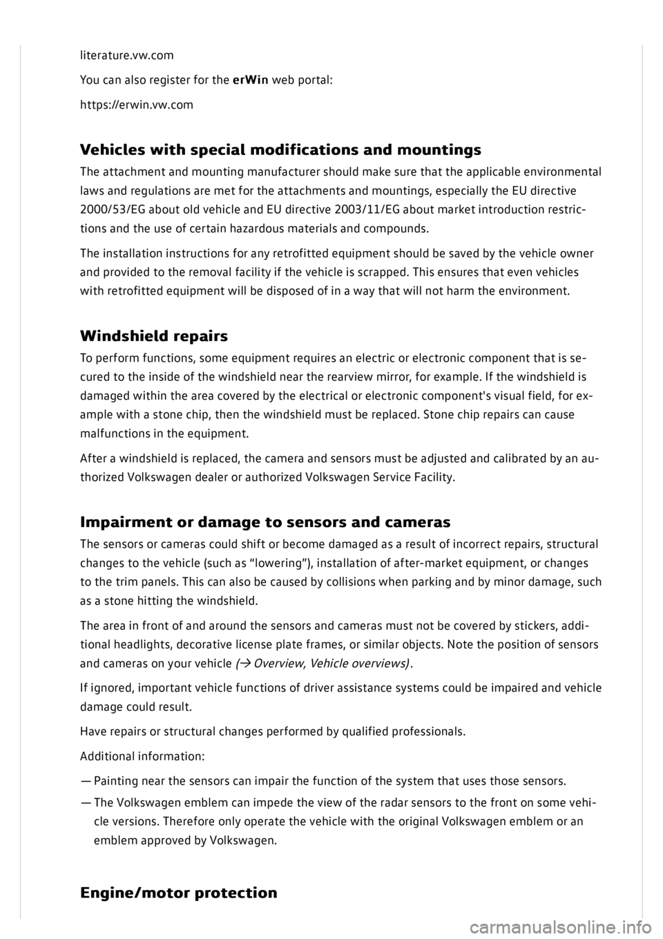VOLKSWAGEN GOLF MK8 2020  Owners Manual 
