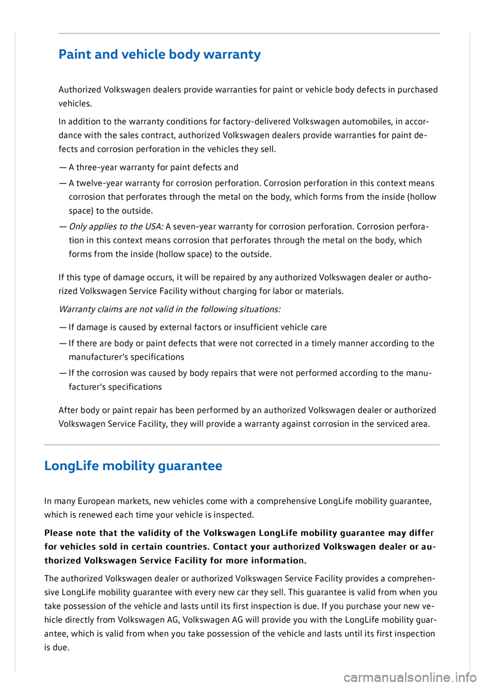 VOLKSWAGEN GOLF MK8 2020  Owners Manual 