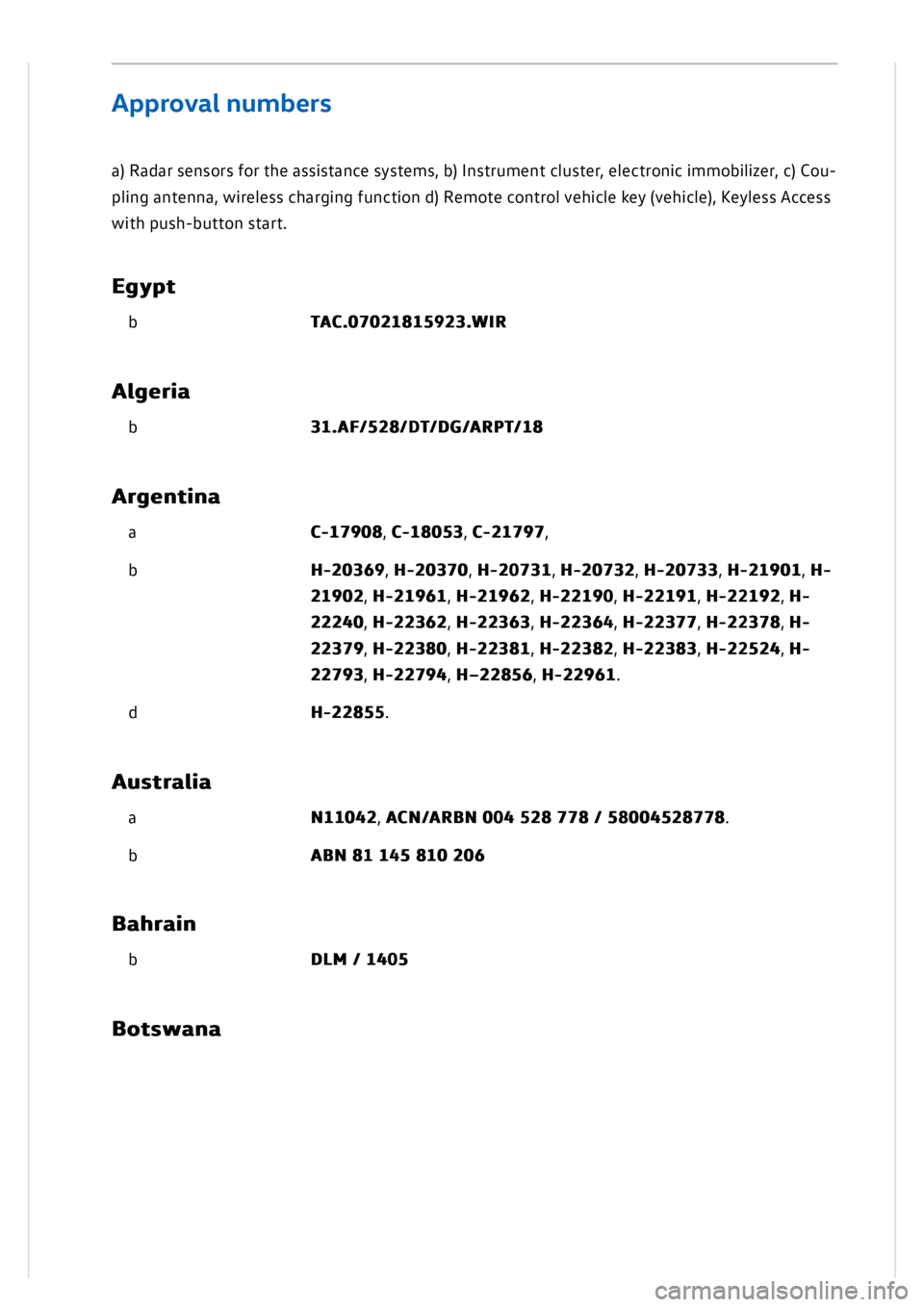 VOLKSWAGEN GOLF MK8 2020  Owners Manual 
