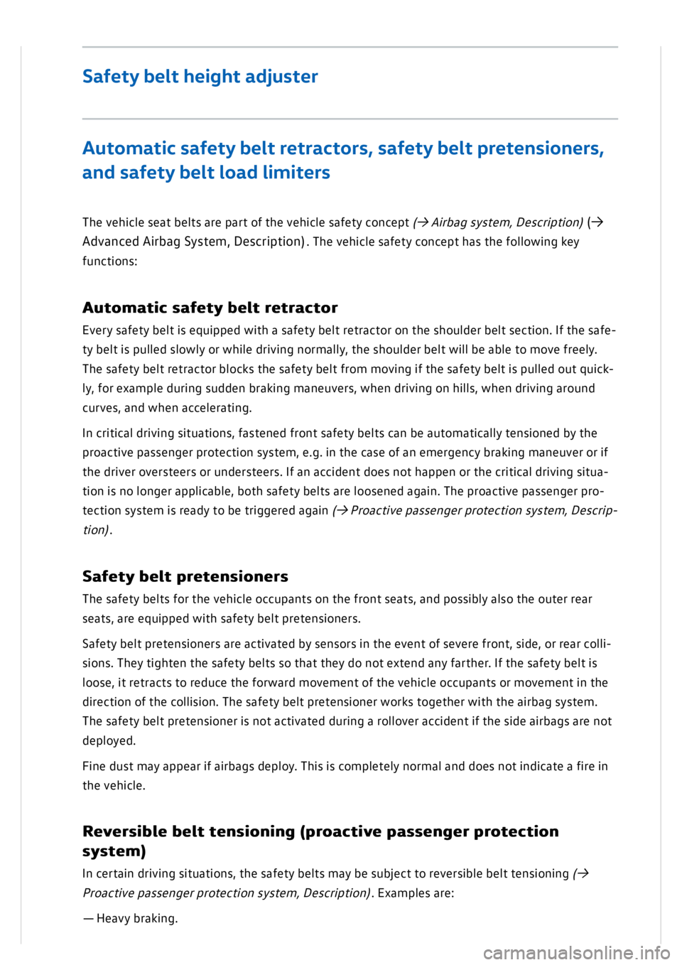 VOLKSWAGEN GOLF MK8 2020  Owners Manual 