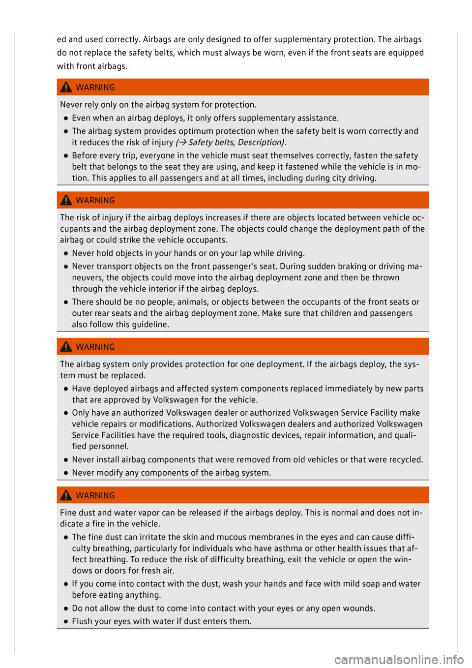 VOLKSWAGEN GOLF MK8 2020  Owners Manual 