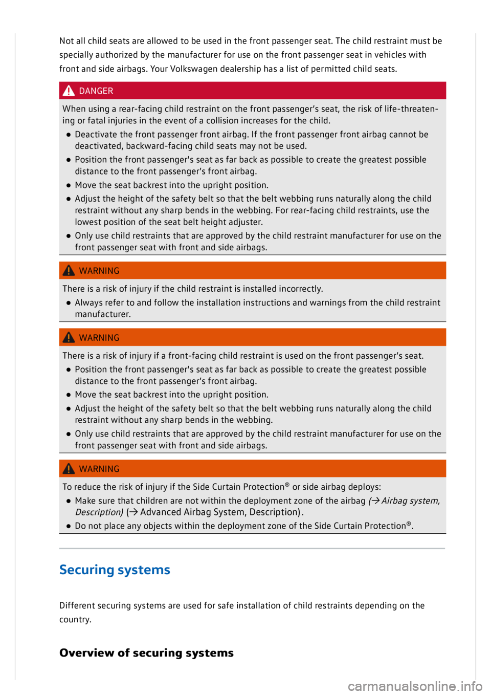 VOLKSWAGEN GOLF MK8 2020  Owners Manual 