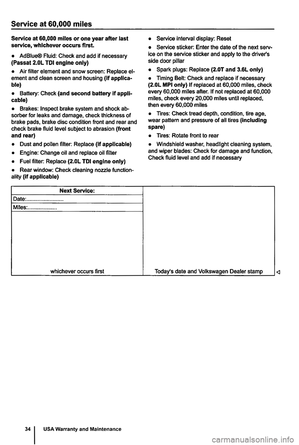 VOLKSWAGEN GOLF MK6 2012  Owners Manual Service at  