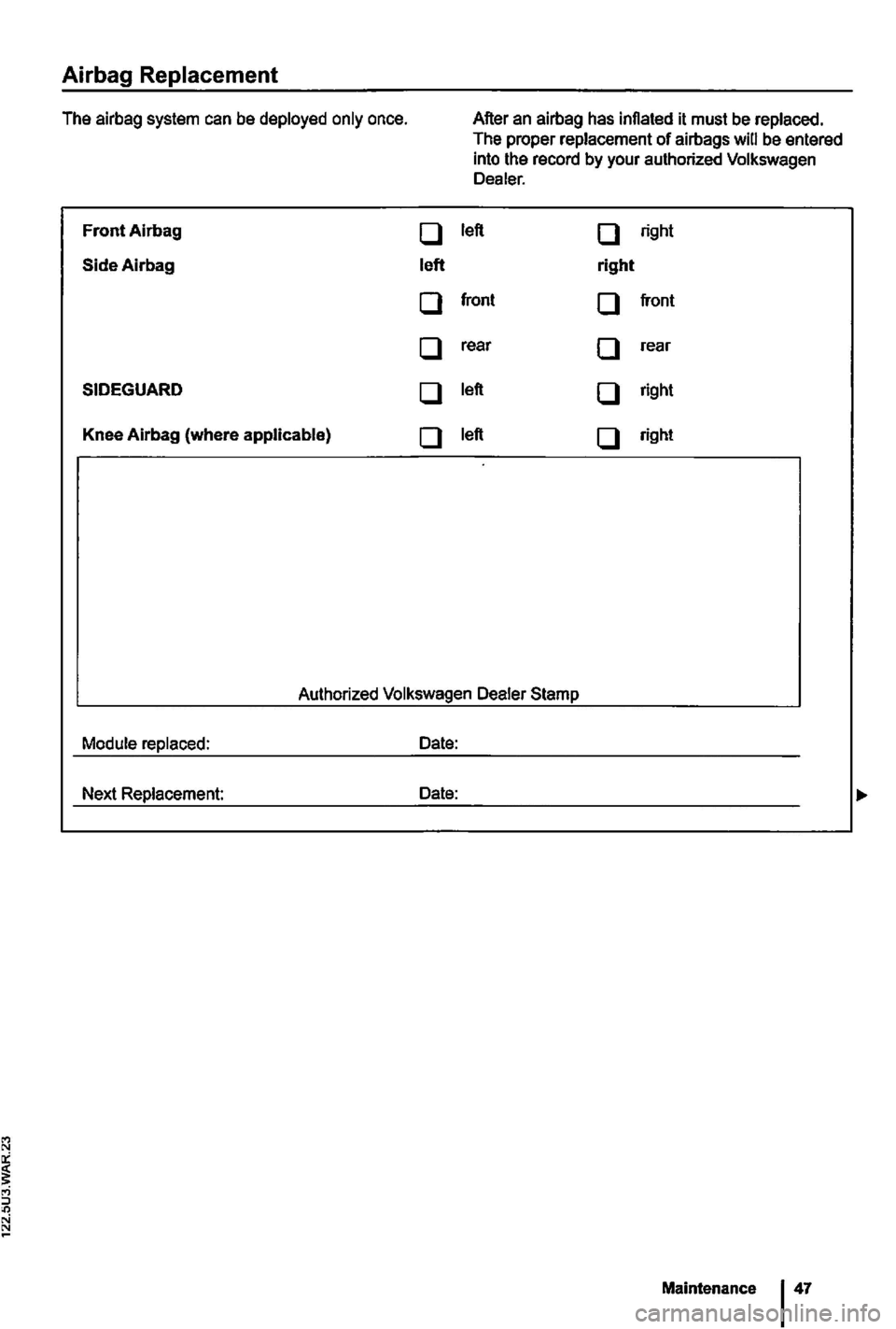 VOLKSWAGEN GOLF MK6 2012  Owners Manual 