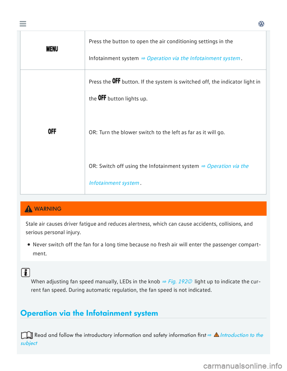 VOLKSWAGEN GOLF MK7 2016  Owners Manual 