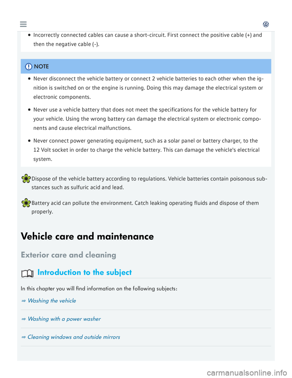 VOLKSWAGEN GOLF MK7 2016  Owners Manual 