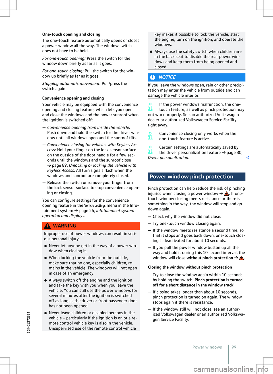 VOLKSWAGEN GOLF 2019  Owners Manual 