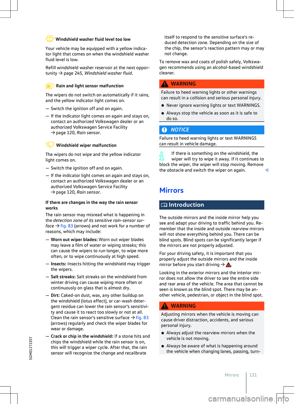 VOLKSWAGEN GOLF 2019  Owners Manual 