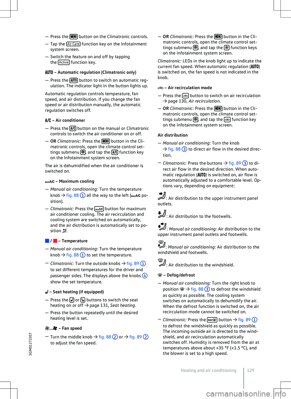 VOLKSWAGEN GOLF 2019  Owners Manual 