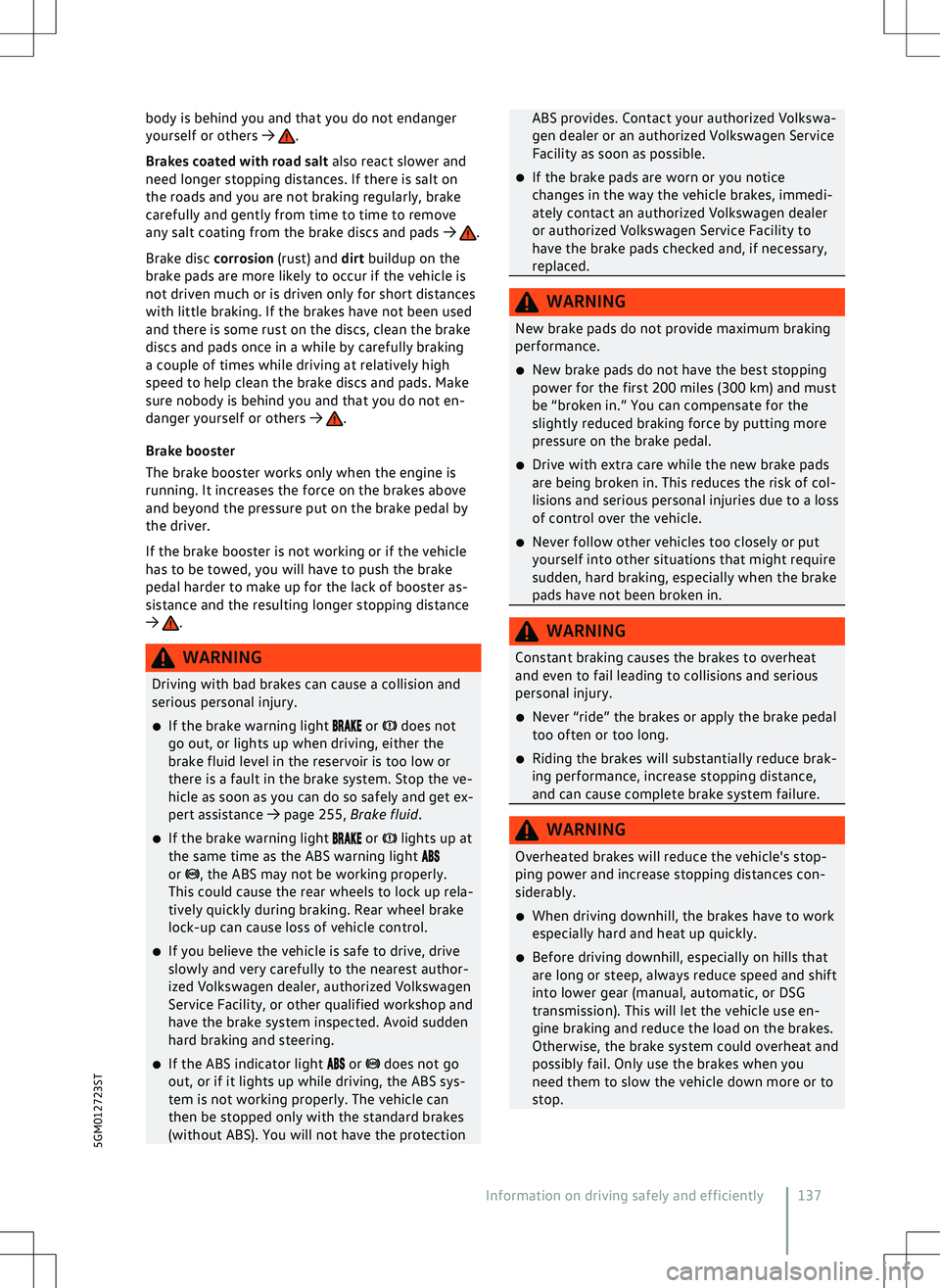 VOLKSWAGEN GOLF 2019  Owners Manual 