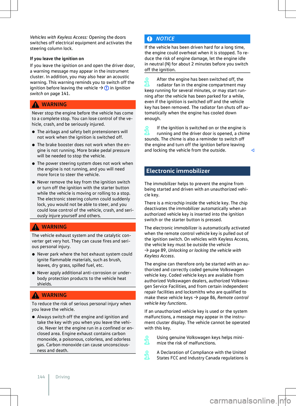 VOLKSWAGEN GOLF 2019  Owners Manual 