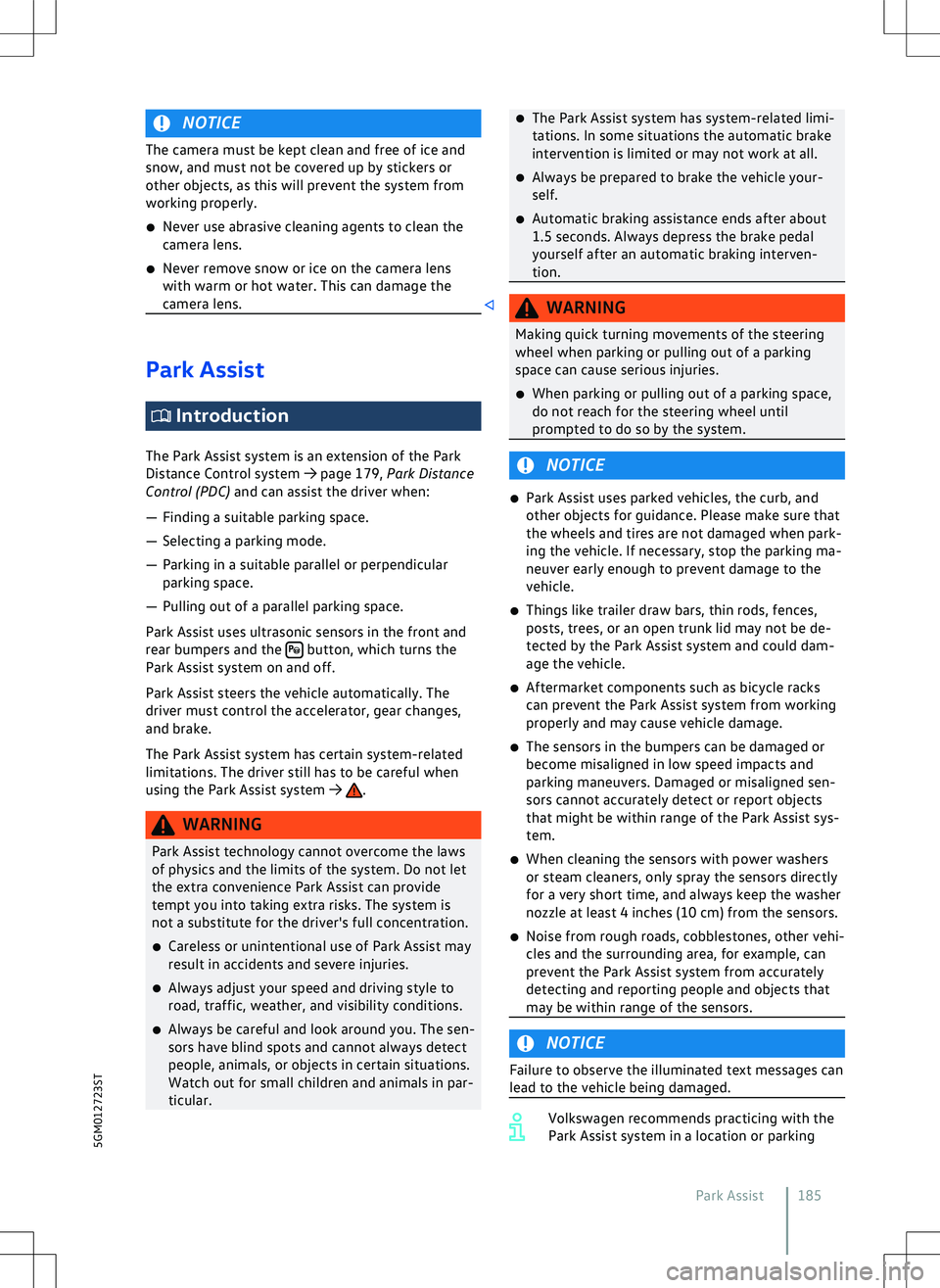 VOLKSWAGEN GOLF 2019  Owners Manual 