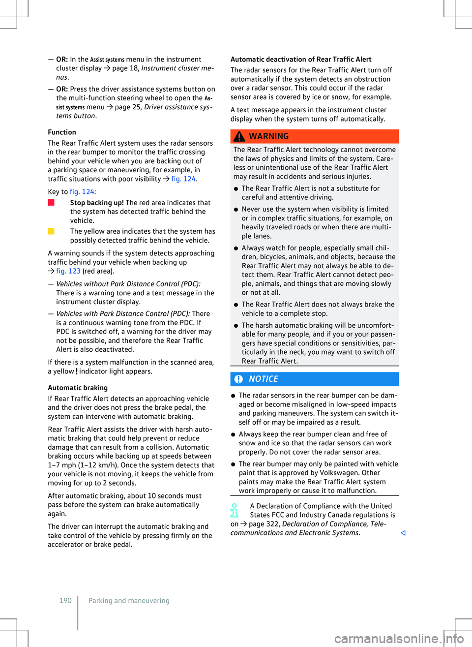 VOLKSWAGEN GOLF 2019  Owners Manual 