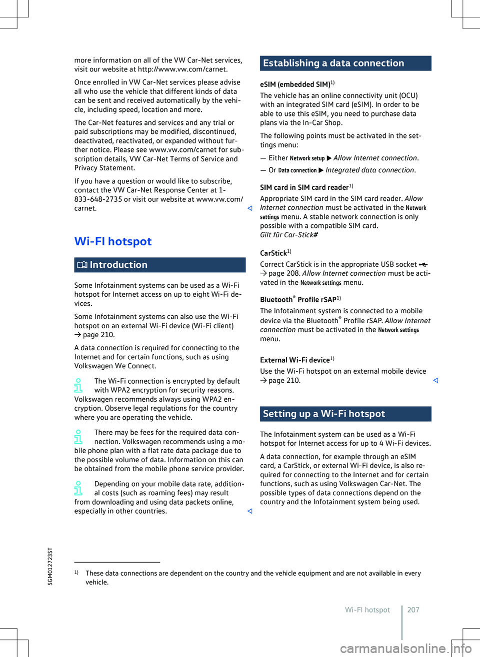 VOLKSWAGEN GOLF 2019  Owners Manual 
