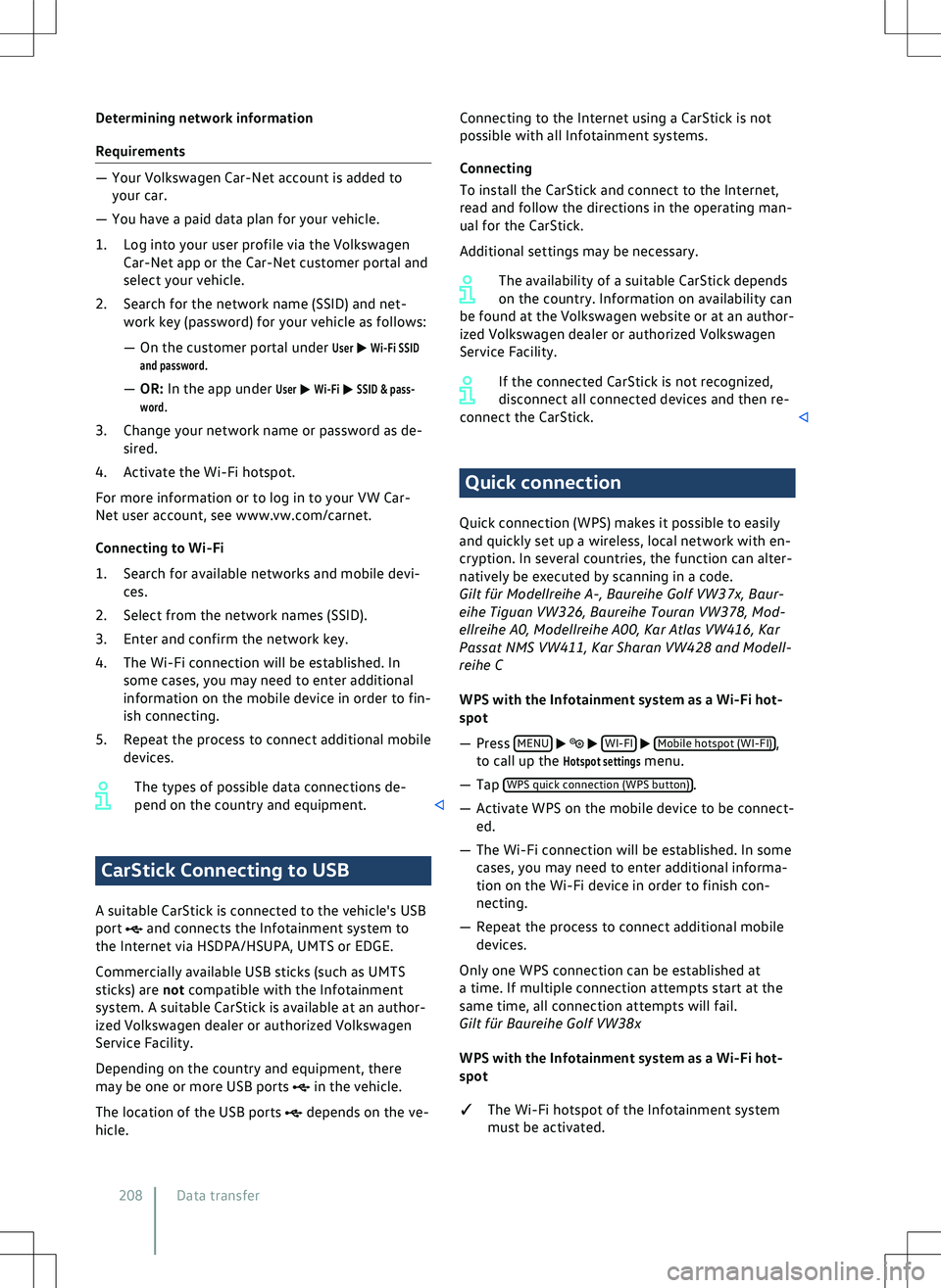 VOLKSWAGEN GOLF 2019  Owners Manual 