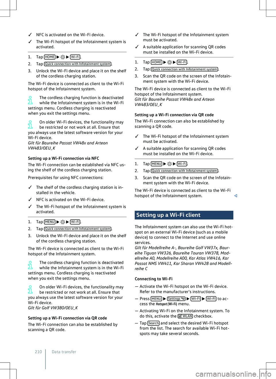 VOLKSWAGEN GOLF 2019  Owners Manual 