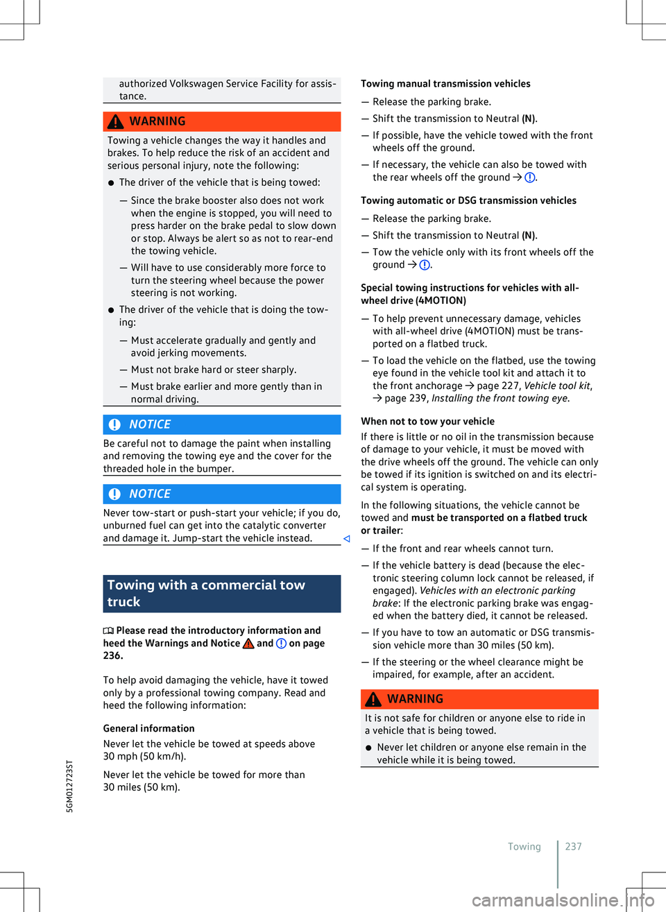VOLKSWAGEN GOLF 2019  Owners Manual 