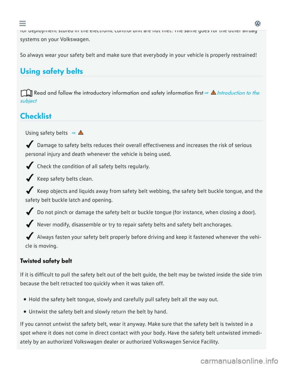 VOLKSWAGEN GOLF 2018  Owners Manual 