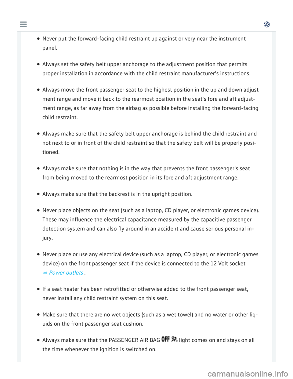 VOLKSWAGEN GOLF 2018  Owners Manual 