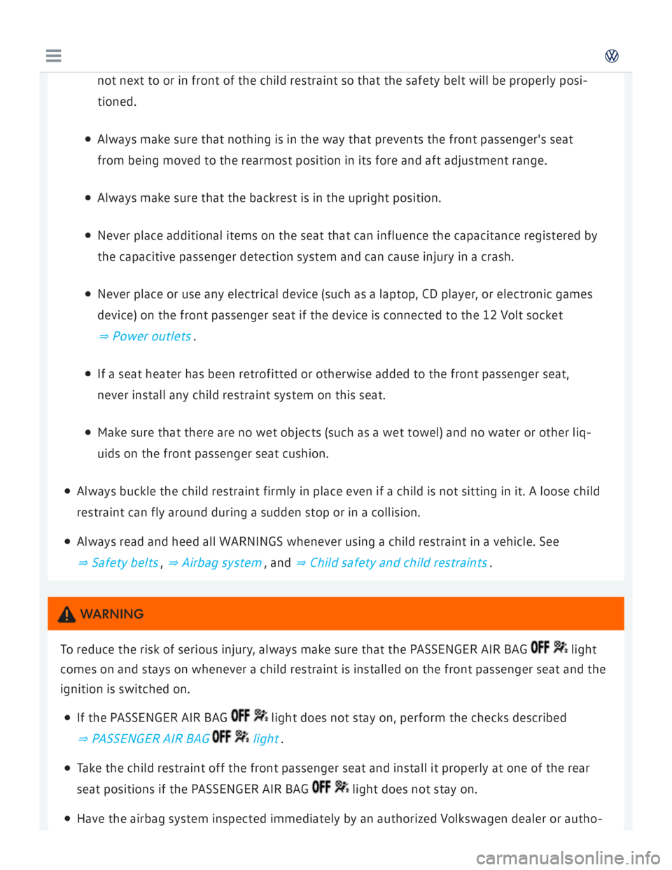 VOLKSWAGEN GOLF 2018  Owners Manual 