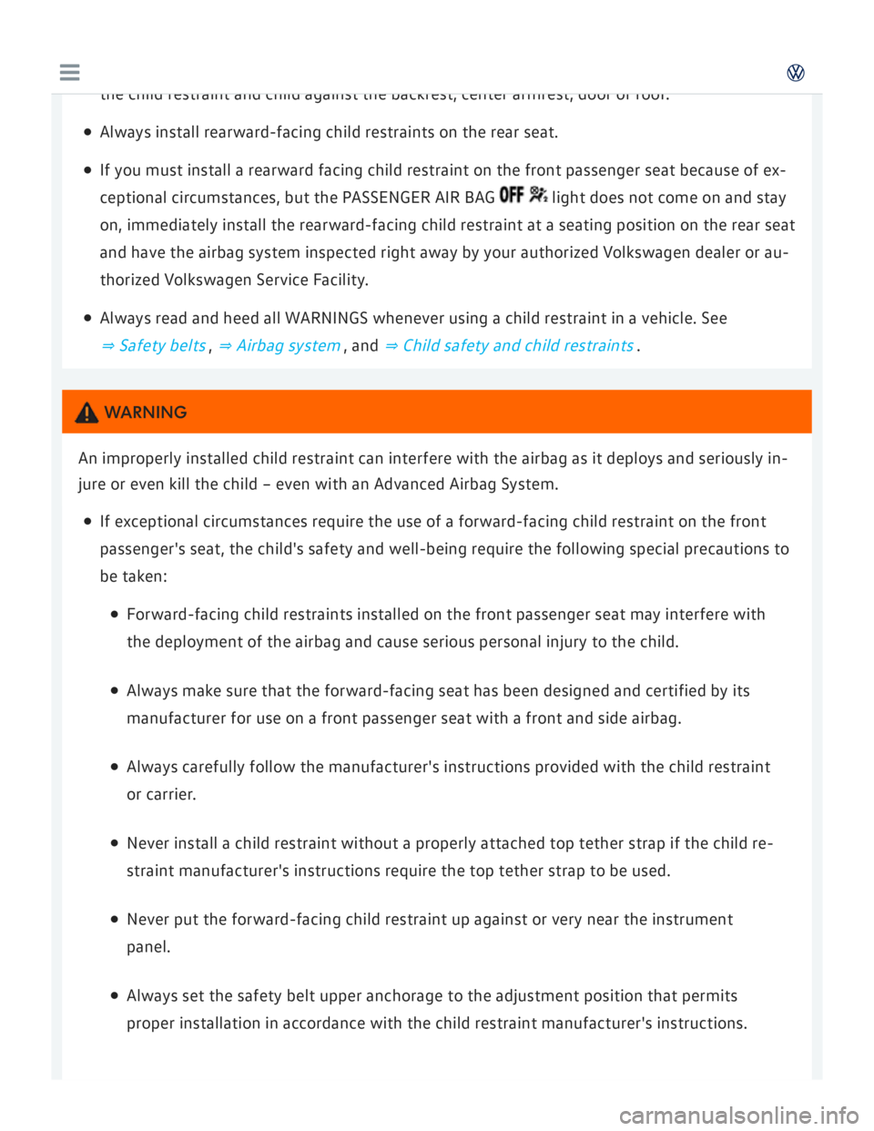 VOLKSWAGEN GOLF 2018  Owners Manual 