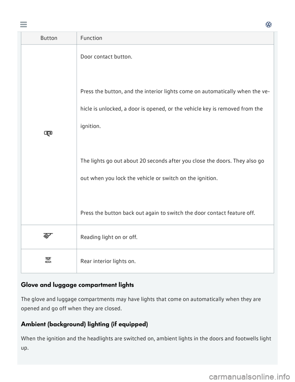 VOLKSWAGEN GOLF 2018  Owners Manual 