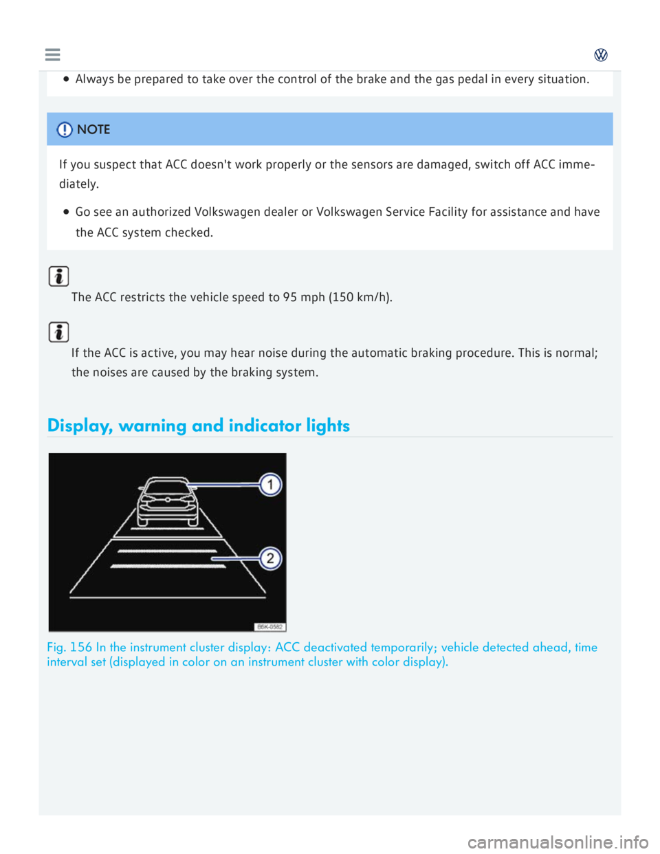 VOLKSWAGEN GOLF 2018  Owners Manual 
