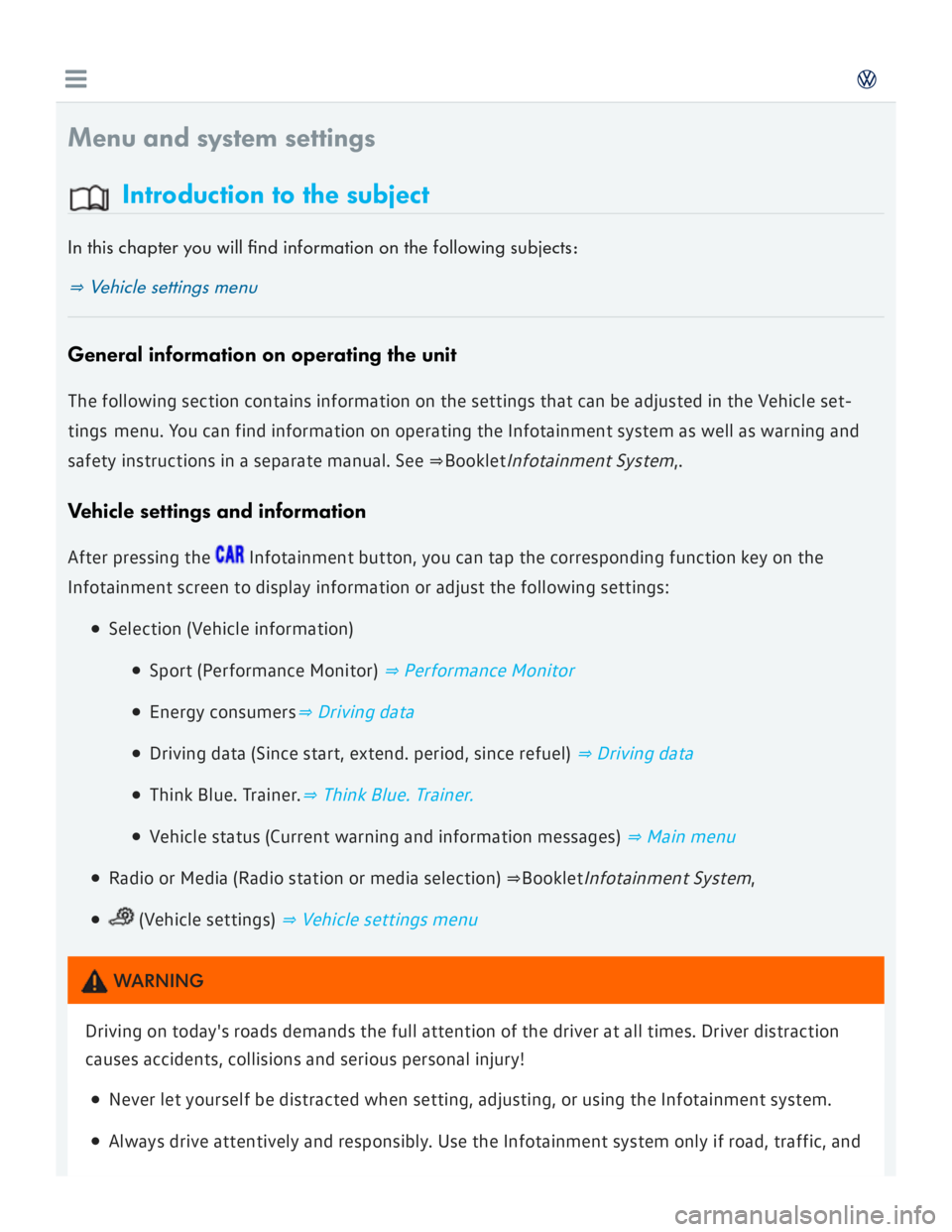 VOLKSWAGEN GOLF 2018  Owners Manual 