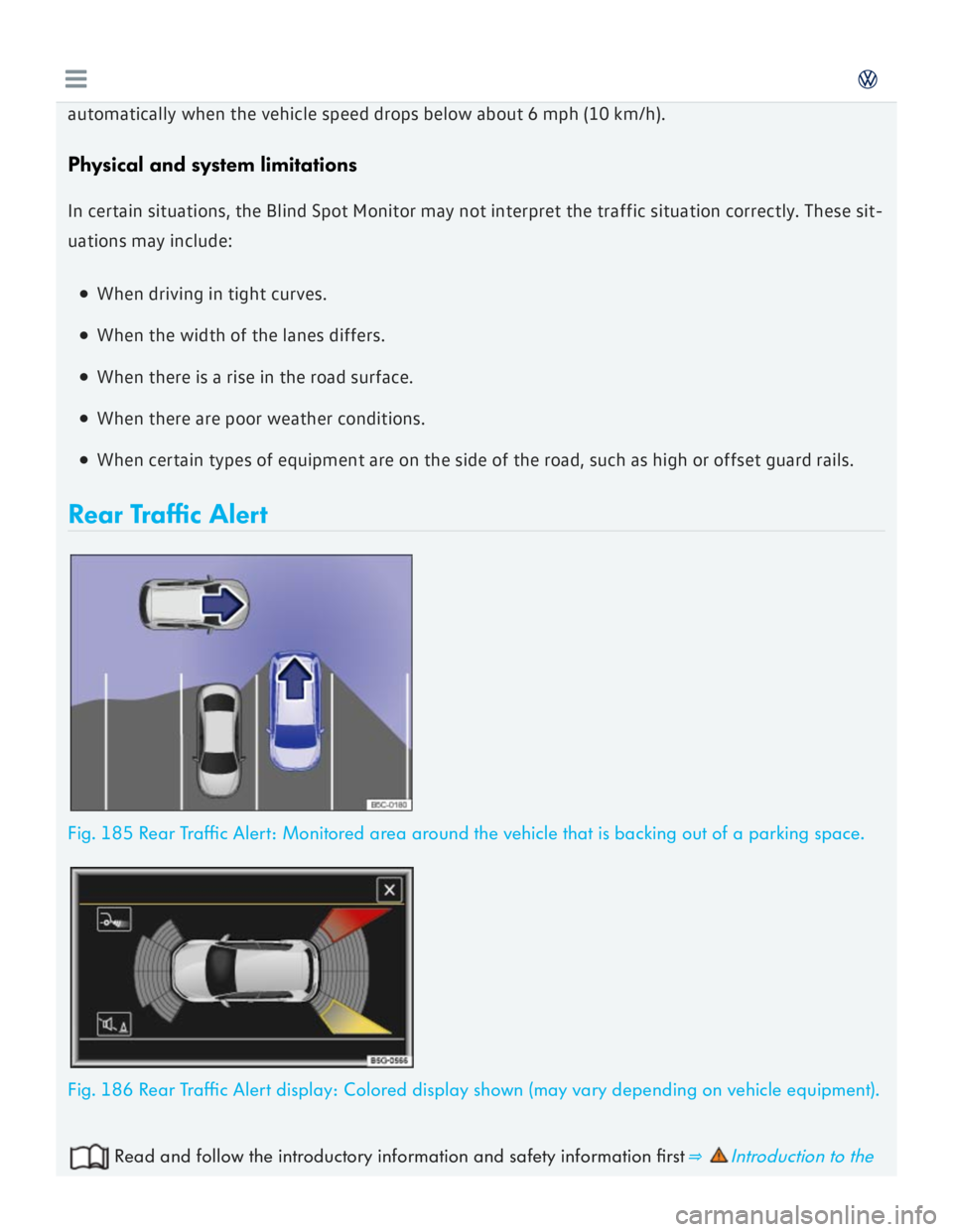 VOLKSWAGEN GOLF 2018  Owners Manual 