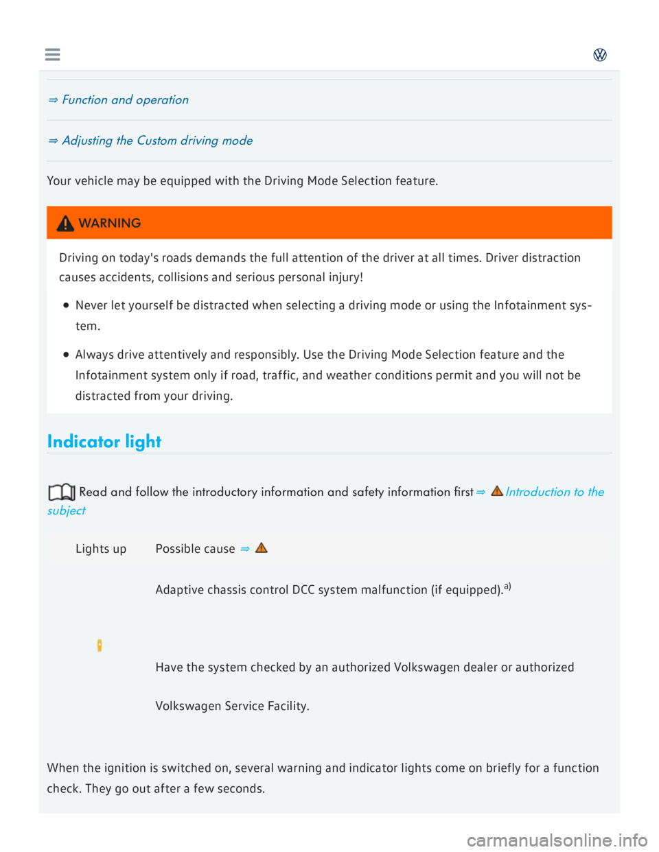 VOLKSWAGEN GOLF 2018  Owners Manual 