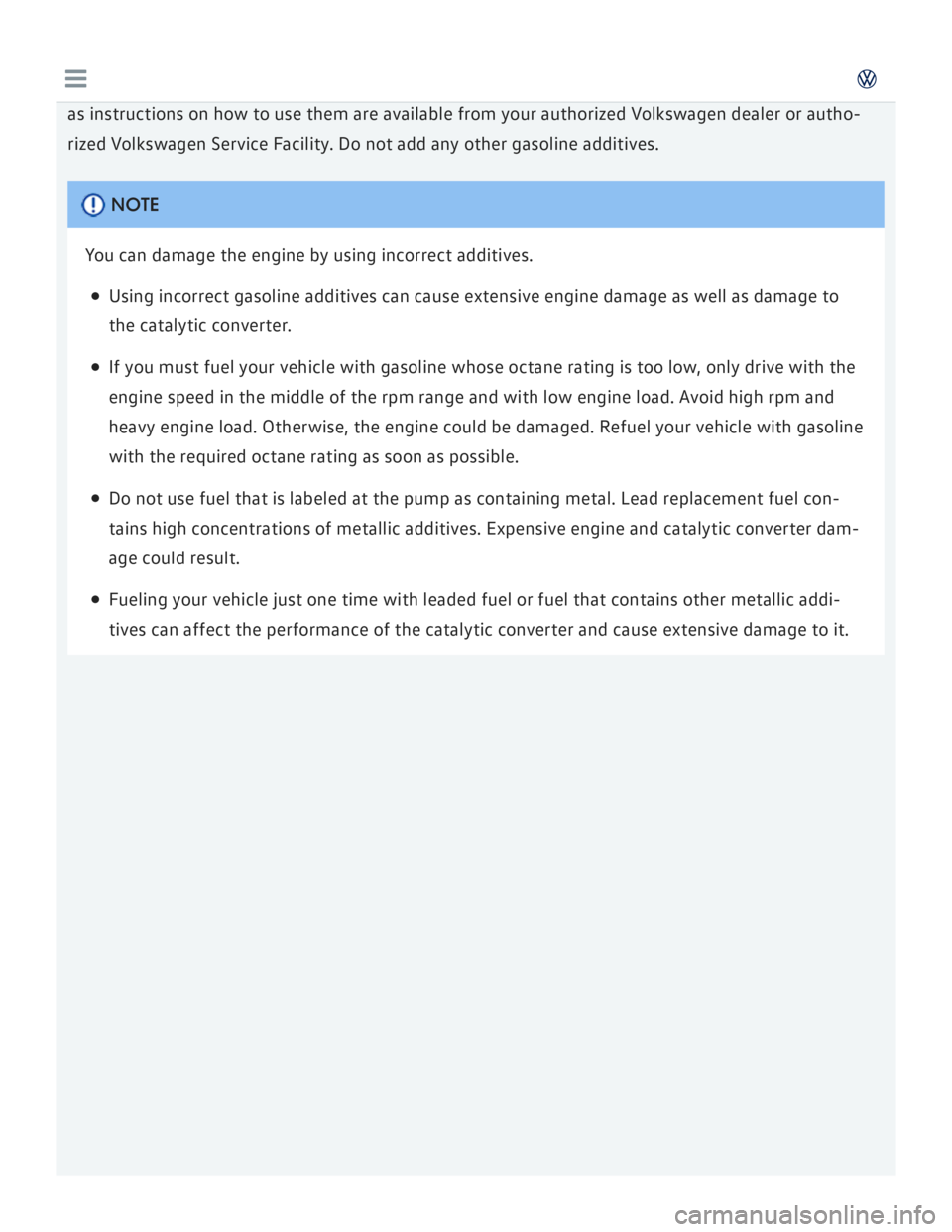 VOLKSWAGEN GOLF 2018  Owners Manual 