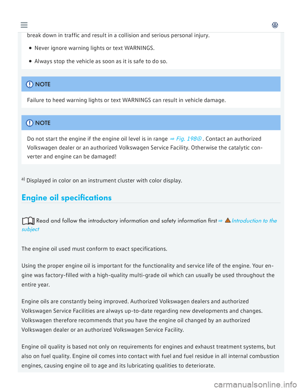 VOLKSWAGEN GOLF 2018  Owners Manual 