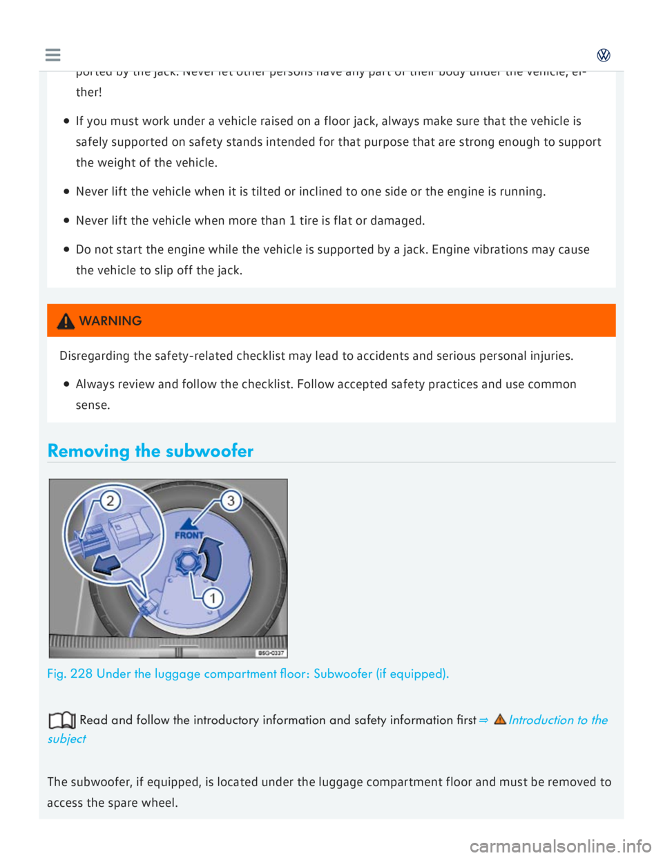 VOLKSWAGEN GOLF 2018  Owners Manual 