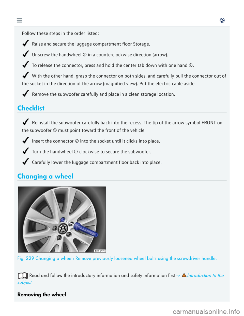VOLKSWAGEN GOLF 2018  Owners Manual 