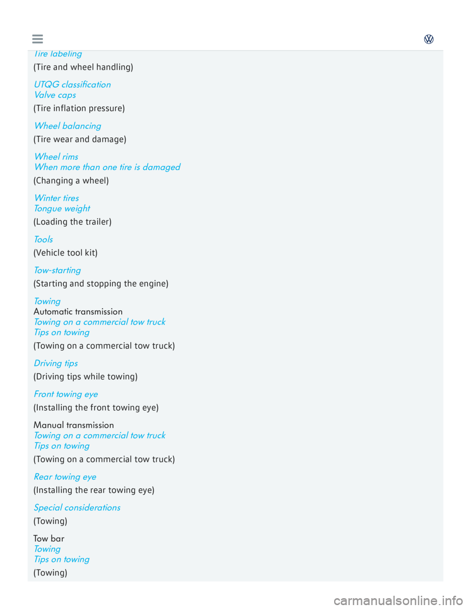 VOLKSWAGEN GOLF 2018  Owners Manual 