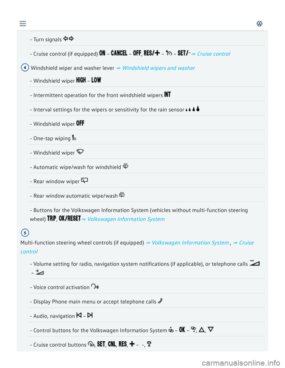 VOLKSWAGEN GOLF 2017  Owners Manual 