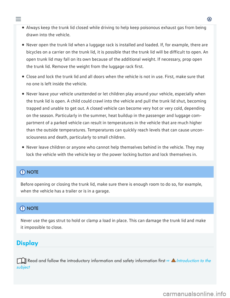 VOLKSWAGEN GOLF 2017  Owners Manual 