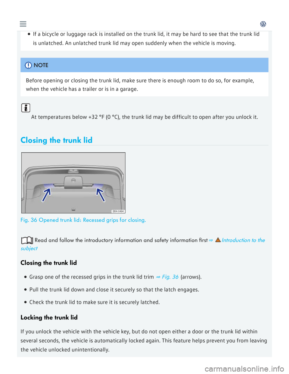 VOLKSWAGEN GOLF 2017  Owners Manual 