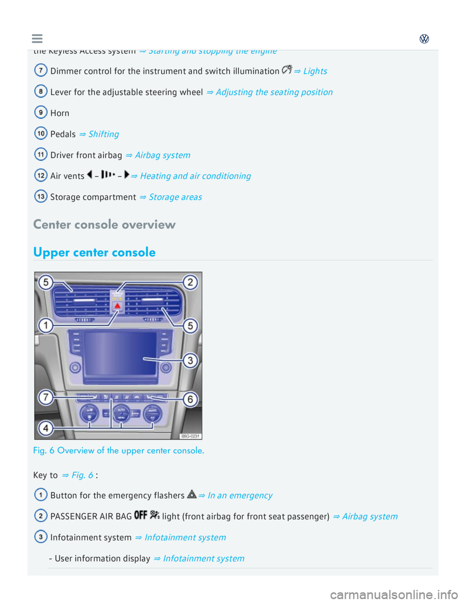 VOLKSWAGEN GOLF 2017  Owners Manual 