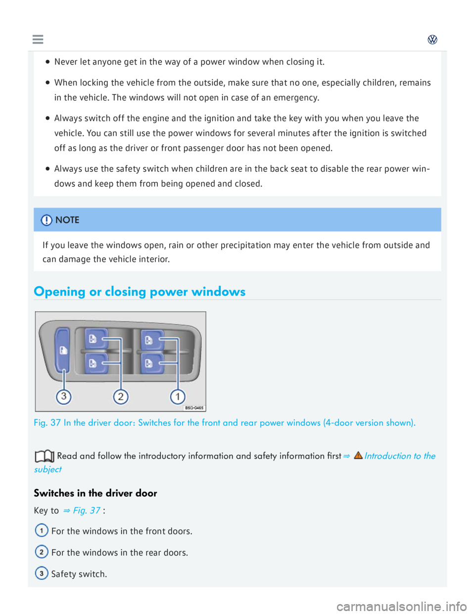 VOLKSWAGEN GOLF 2017  Owners Manual 