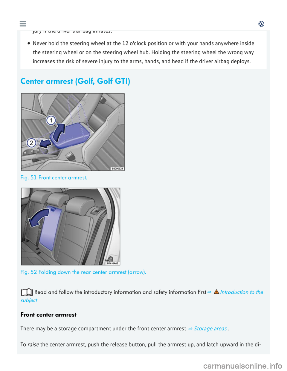 VOLKSWAGEN GOLF 2017  Owners Manual 