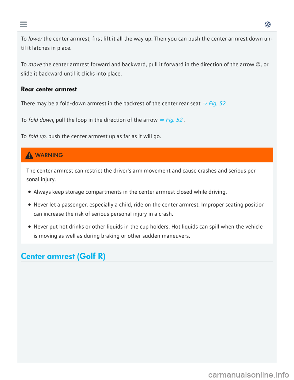 VOLKSWAGEN GOLF 2017  Owners Manual 